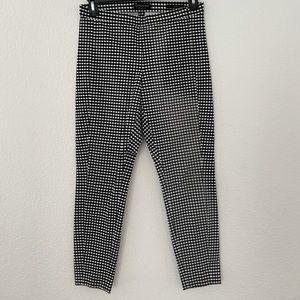 Banana Republic Black & White Gingham Devon Pants